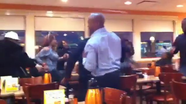 IHOP food fight!